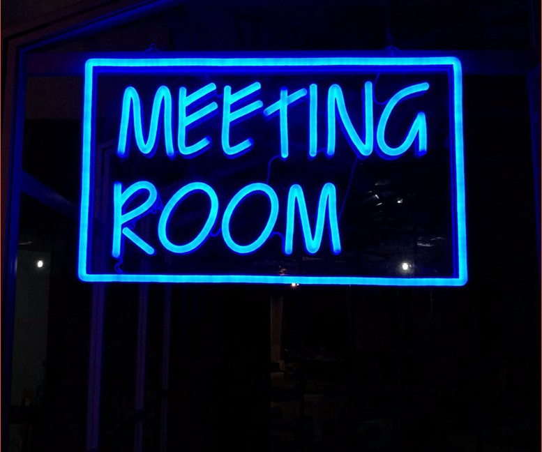 Illuminated Sign Letters Neon Light Inch Meeting Room 476